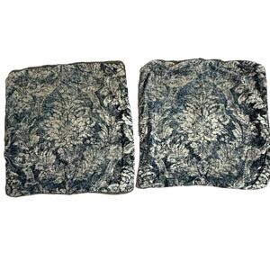 Pottery Barn Navy and Cream Accent Pillows